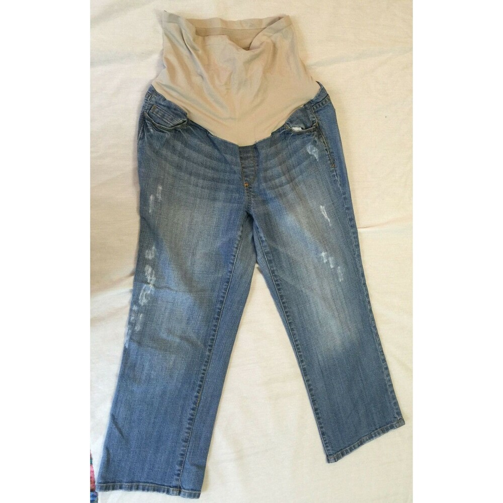AMERICAN STAR MATERNITY WOMENS JEANS CAPRIS PANTS SIZE M